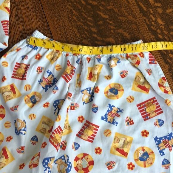 Ni-Q-Ta Light Blue With Sporty Bears Shirt and Shorts Pajama Set Size M - Picture 14 of 16